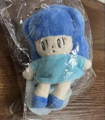 마무앙 짱 봉제 인형 키홀더 파란색 봉제 인형