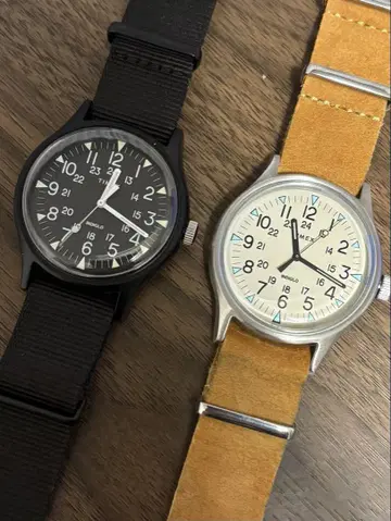 TIMEX MK1 캠퍼 쿼츠 손목시계 2세트