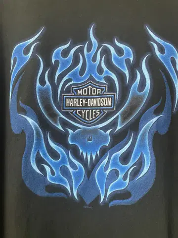 8월 26일 AM 9시까지 HARLEY DAVIDSON 블루 프레임 롱T