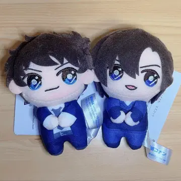 명탐정 코난  마스코트 봉제 인형 마츠다 진페이 하기와라 켄지 2종 세트