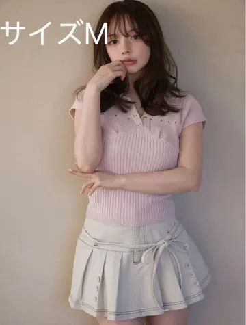 andmary Kika button mini skirt M 앤드마리