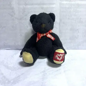 아츠키 오오니시 테디베어 곰 봉제 인형 블랙 레어