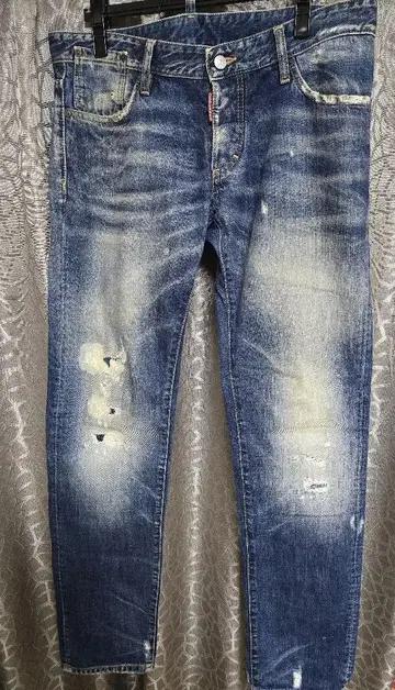 DSQUARED2 디스퀘어드 가공 블루 데님