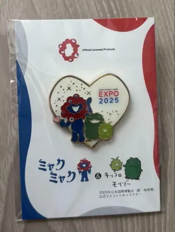 오사카 엑스포 먘먘 모리조 킷코로 사이좋은 핀 배지