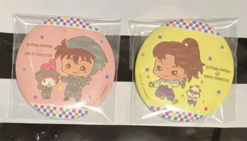 닌타마 란타로 산리오 캔뱃지 도이 한스케 야마다 리키치 2점