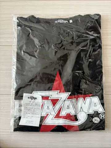 야자와 에이요시 E.YAZAWA 티셔츠 로고 레드 별 화이트 XL