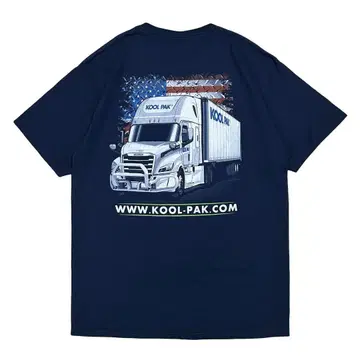 초진품 빈티지 티셔츠 USA 오리건주 냉장 트럭 기업 물품