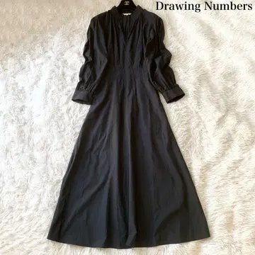 Drawing Numbers 턱 개더 절개 원피스 롱 38