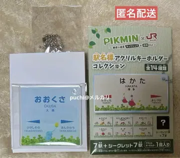 피크민 Pikmin JR규슈 역명판 아크릴 키링 시크릿 얼음
