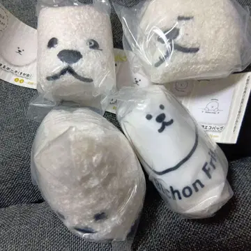 컴플리트 비숑프리제 봉제 인형 파우치 컴프 가챠