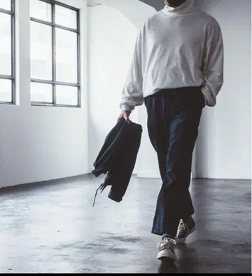 UpcycleLino confect BASIC 치노 2턱 와이드 팬츠