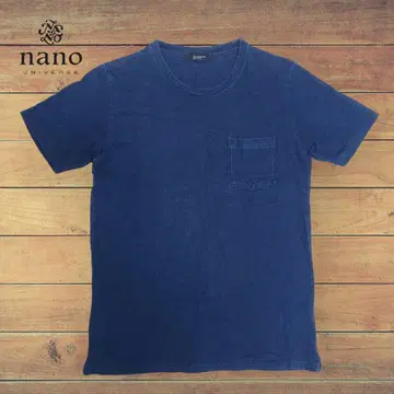 nano BASE 나노 유니버스 인디고 크루넥 포켓 티셔츠 S