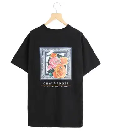 즉시 완판 CHALLENGER ROSE BANDANA TEE