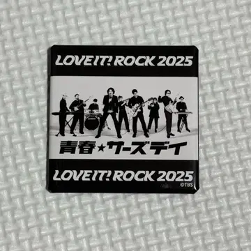 러비트 락 2025 청춘 서스데이 캔뱃지