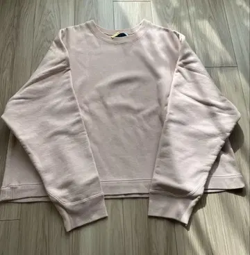 ATON 핑크 크루넥 맨투맨 오버사이즈 에이톤