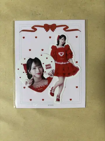 사사키 마이카, 특별히 빨간색 의상 개별 스티커 씰 이코러브