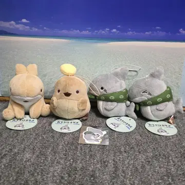 외출 코자메와 해수욕장 친구들 보이스 마스코트 봉제 인형 전종 세트