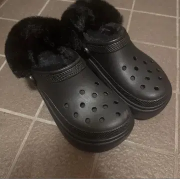 [미사용] crocs 스톰프 라인드 크로그 라이너 포함 25cm