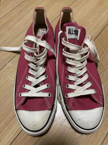 올드 컨버스 All Star 체리색 스니커즈
