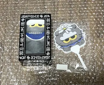 ZO&FRIENDS POP-UP ZOA 봉제 인형 키링 미니 부채