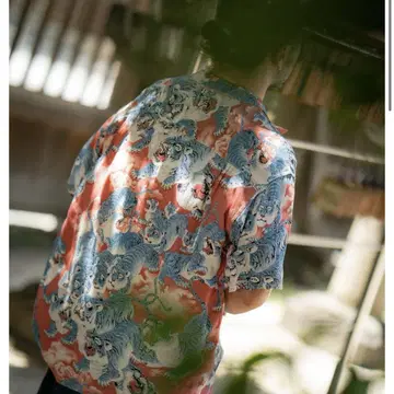 리얼 맥코이 HAWAIIAN SHIRT / HYAKU-TORA L