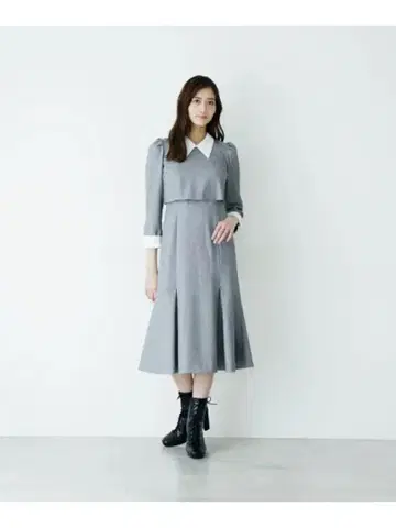 JILLbyJILLSTUART 레이어드 스타일 옷깃 원피스