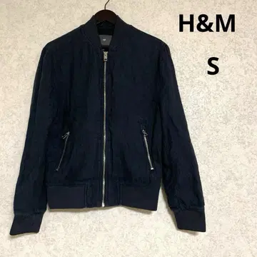 [ H&M ] 집업 블루종 데님풍 MA-1