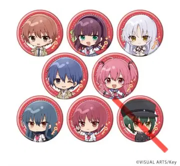 Angel Beats! 캔뱃지 미니 캐릭터 7세트