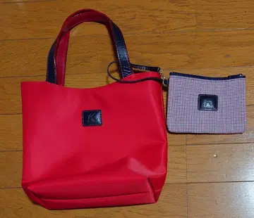 Kitamura 빨간색 백 & 미니 파우치