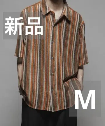 Casper John 배리어 루즈 셔츠 -레이스- 오렌지 M 사이즈