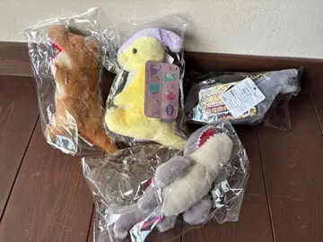 공룡 마스코트 봉제 인형 모음 세트 4종 트리케라톱스