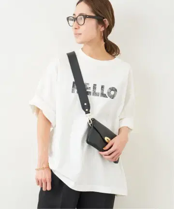 FRAMeWORK 도즈메 천축 HELLO T셔츠