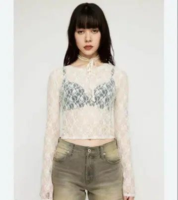 LAGUAGEM FLOR LACE 상의 라구아젬 레이스 상의