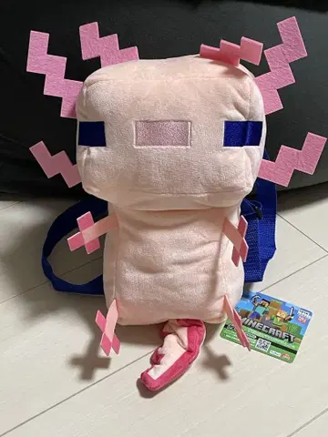 마인크래프트 우파루파 봉제 인형 백팩