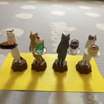 고양이 피규어 4체 세트