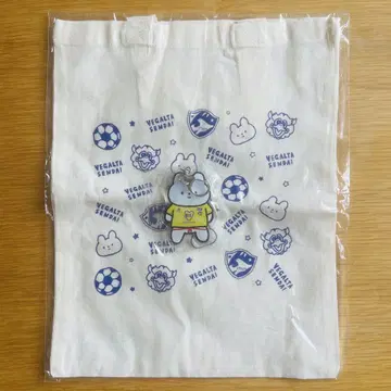 킷코짱 베갈타 센다이 아크릴 키링 에코 토트백