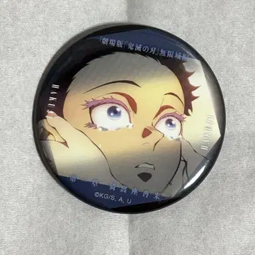 귀멸의 칼날 무한성편 이야기가 담긴 눈빛 캔뱃지 A 코마지