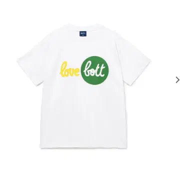 love bott 로고 프린트 T셔츠 화이트 보트
