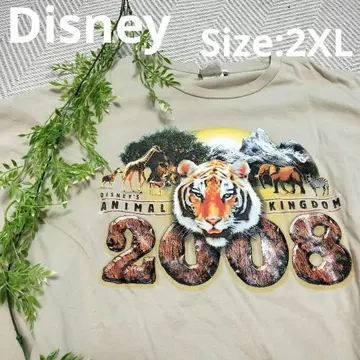 Disney 디즈니 애니멀 킹덤 2008 호랑이 반팔 티셔츠 2XL