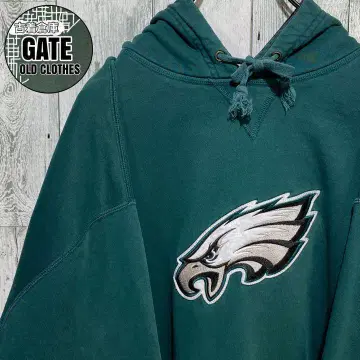 [인기] NFL EAGLES 빅 자수 로고 후드 맨투맨 짙은 녹색 XL