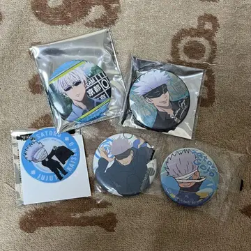 주술회전 고죠 사토루 캔뱃지 키링 캐릭터 배지