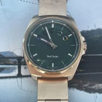 Paul Smith 폴스미스 손목시계 골드 x 그린