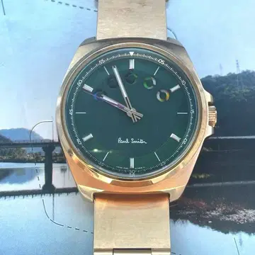 Paul Smith 폴스미스 손목시계 골드 x 그린