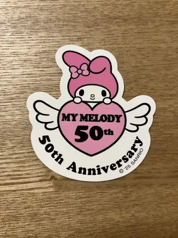 108 산리오 마이멜로디 50주년 리본 공주 벌스데이 인형 스티커