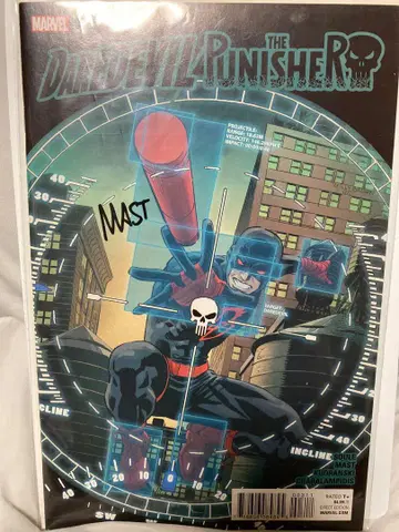 사인 Daredevil/Punisher 아메리칸 코믹스 리프