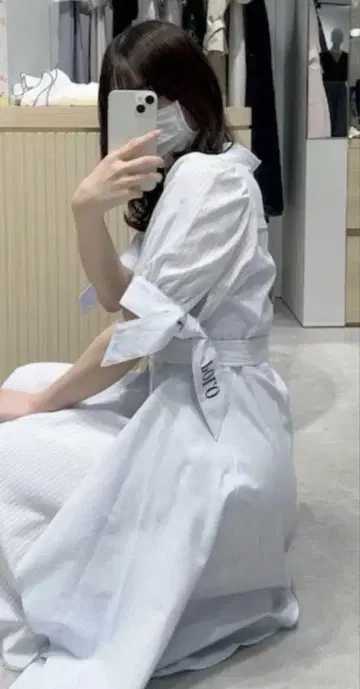 dazzlin 폴로 원피스 헴 레이어드 셔츠 원피스