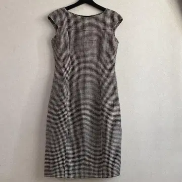 DAMA 컬렉션 린넨 100 하운드투스 원피스