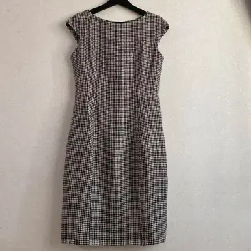 DAMA 컬렉션 린넨 100 하운드투스 원피스