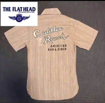 [ 새상품 ] THE FLAT HEAD 플랫 헤드 반팔 워크 셔츠
