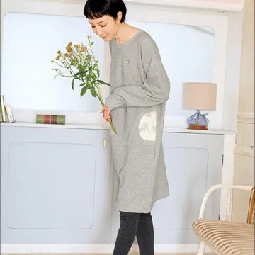 tsumori chisato 와코루 반짝반짝 고양이 슬립 원피스